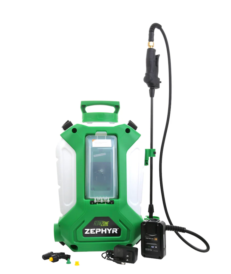 G-RAP HAMI ＆ CHERELLE FORTIERセット Flowzone Zephyr Battery-Powered Backpack Sprayer (4-Gallon) – GCI