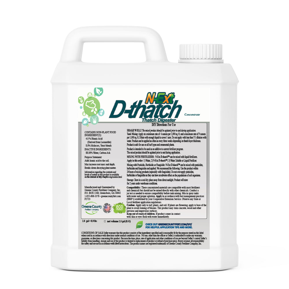 N-Ext D-Thatch 5 Gallon Package – Two 2.5-Gallon Jugs (5 gallons