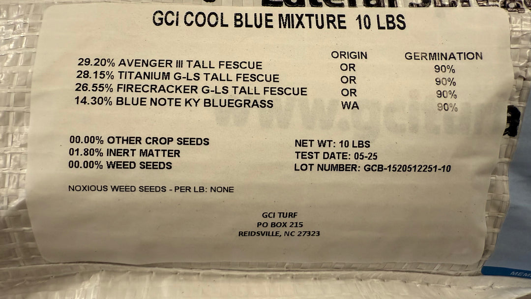grass seed with low inert matter GCI Turf Cool Blue Grass Seed – GCI Turf Academy