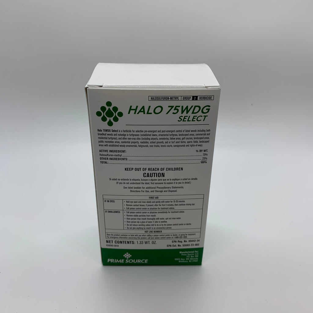 select label herbicide Halo 75 WDG Select – GCI Turf Academy