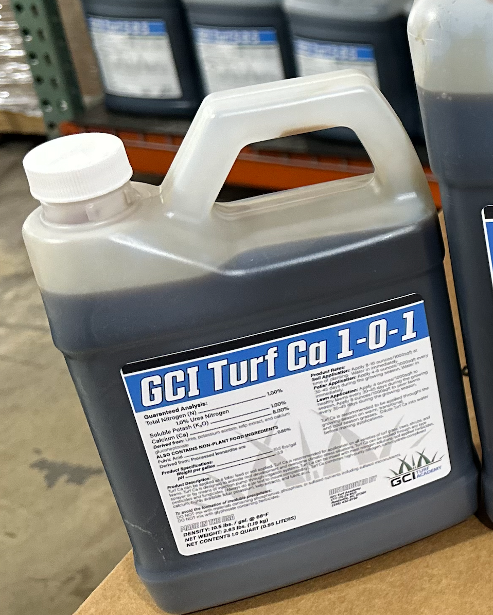 organic liquid calcium fertilizer GCI Turf Ca (Calcium) 1-0-1 – GCI Turf Academy